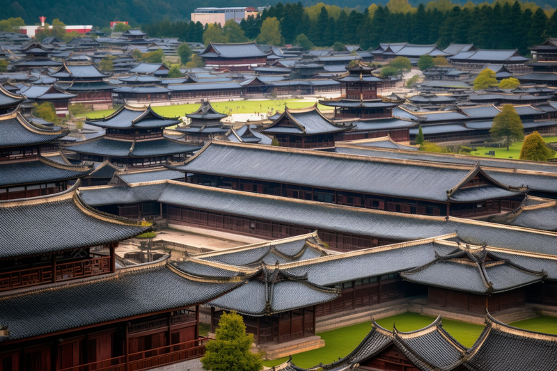 大明宫微缩景屋檐城墙传统建筑文化实拍摄影图,高清,摄影图,摄影图片,图片大全,摄影图免费下载